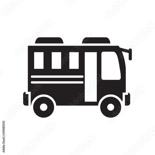 bus icon collection, trendy style