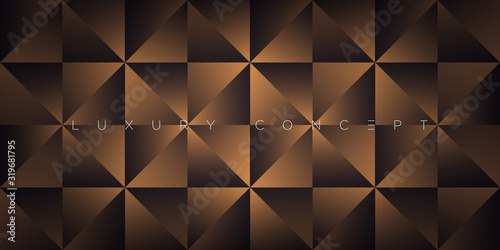 Luxury abstract golden blocks. Vector EPS background 3d paper art style for poster, book design, brochure, flyer, website, advertising etc.
