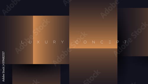 Luxury abstract golden blocks. Vector EPS background 3d paper art style for poster, book design, brochure, flyer, website, advertising etc.