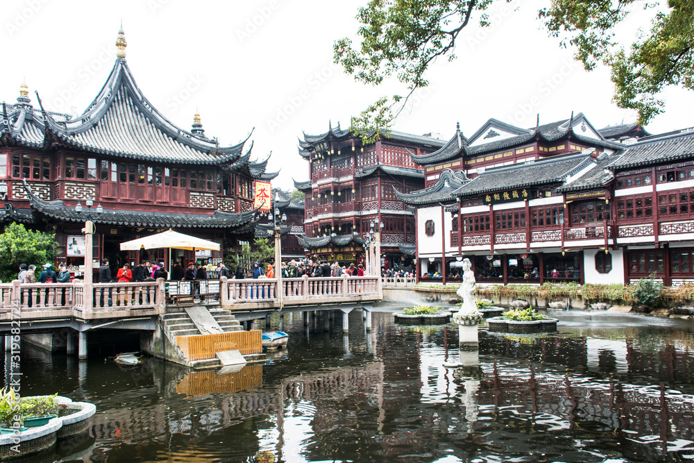 Teehaus in der ehemaligen Chinesenstadt von Shanghai.