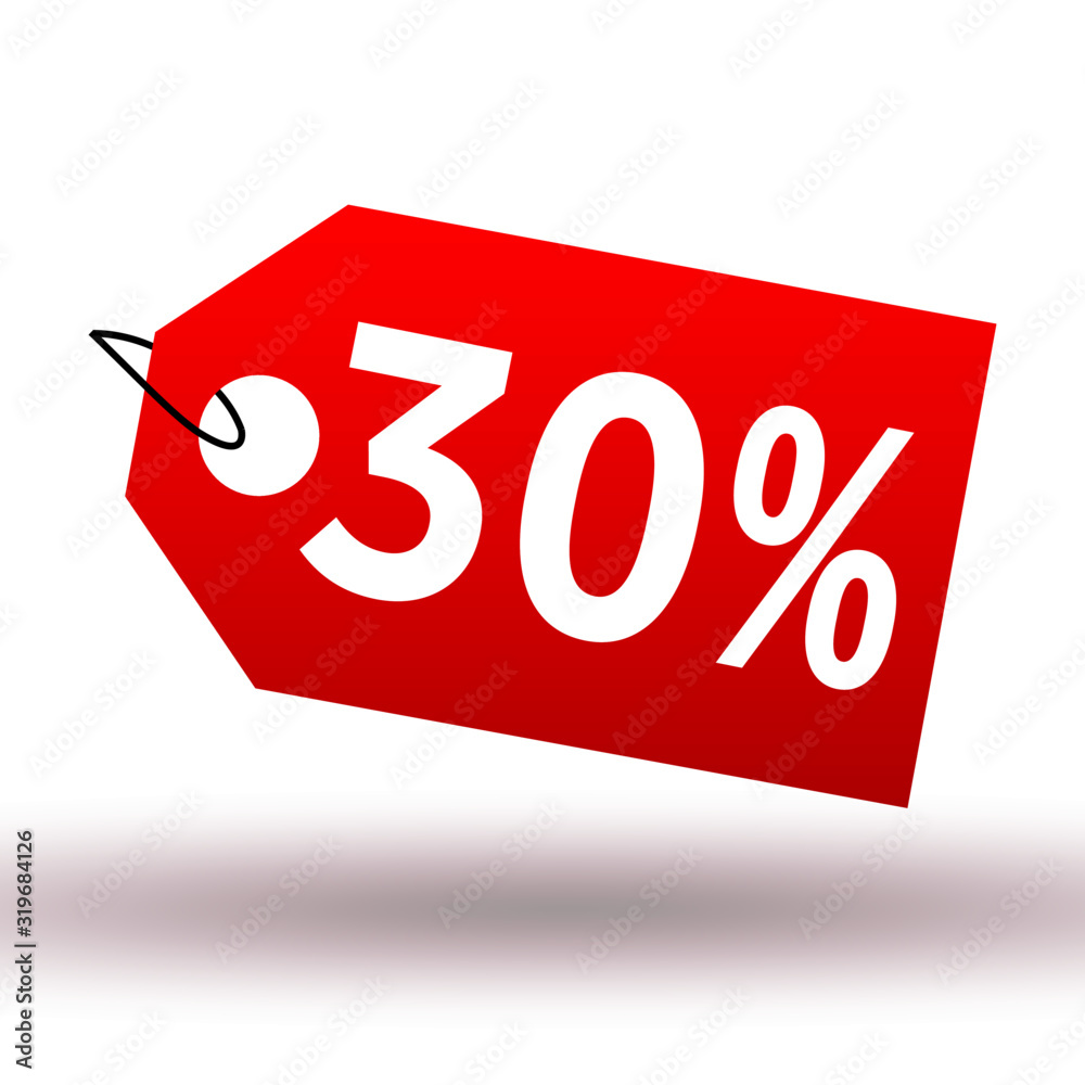 Red label sale on white background vector illustration Red label sale on white background vector illustration