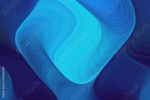 abstract simple background with midnight blue  deep sky blue and dodger blue colors. can be used as poster  card or canvas wallpaper