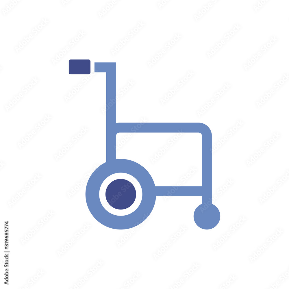 wheelchair medical equipment isolated icon wheelchair medical equipment isolated icon