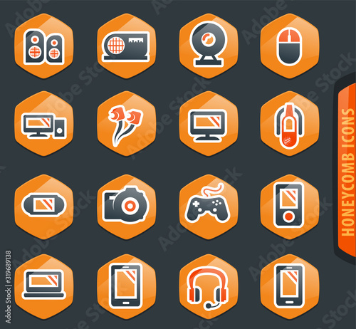 Gadget icons set