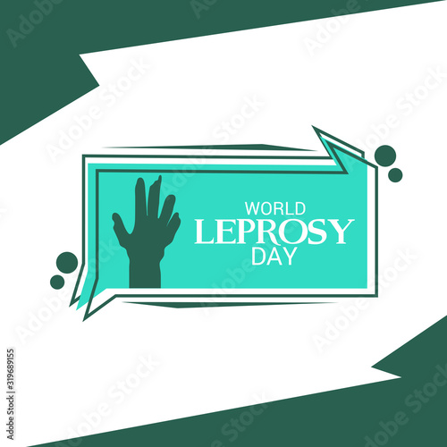 Vector illustration of a Background for World Leprosy Day.