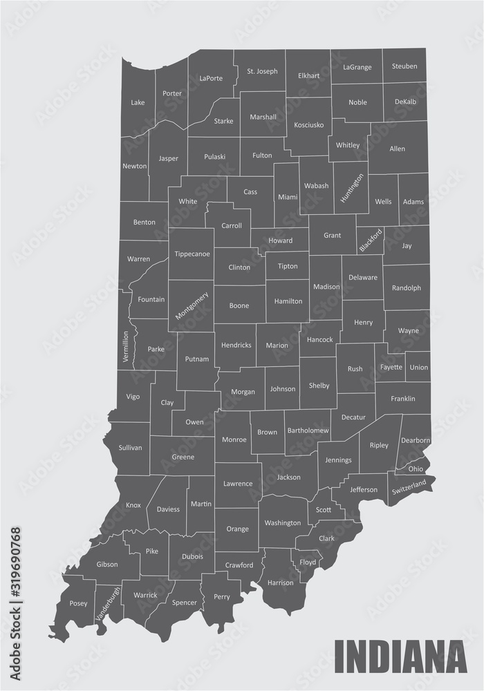 Map of Indiana