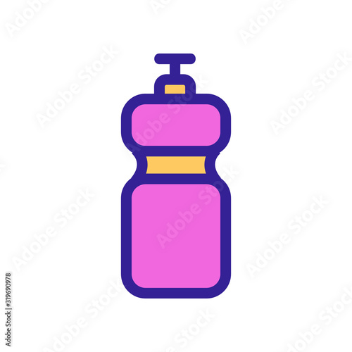 Sports bottle icon vector. Thin line sign. Isolated contour symbol illustration