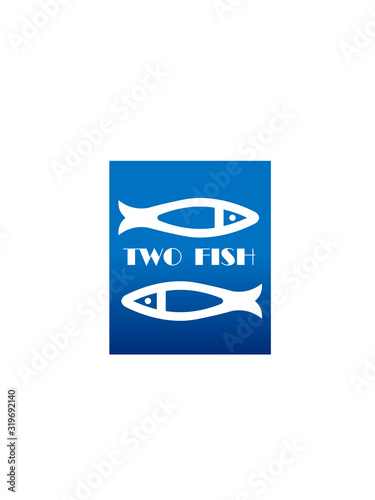 Fish logo on a white background