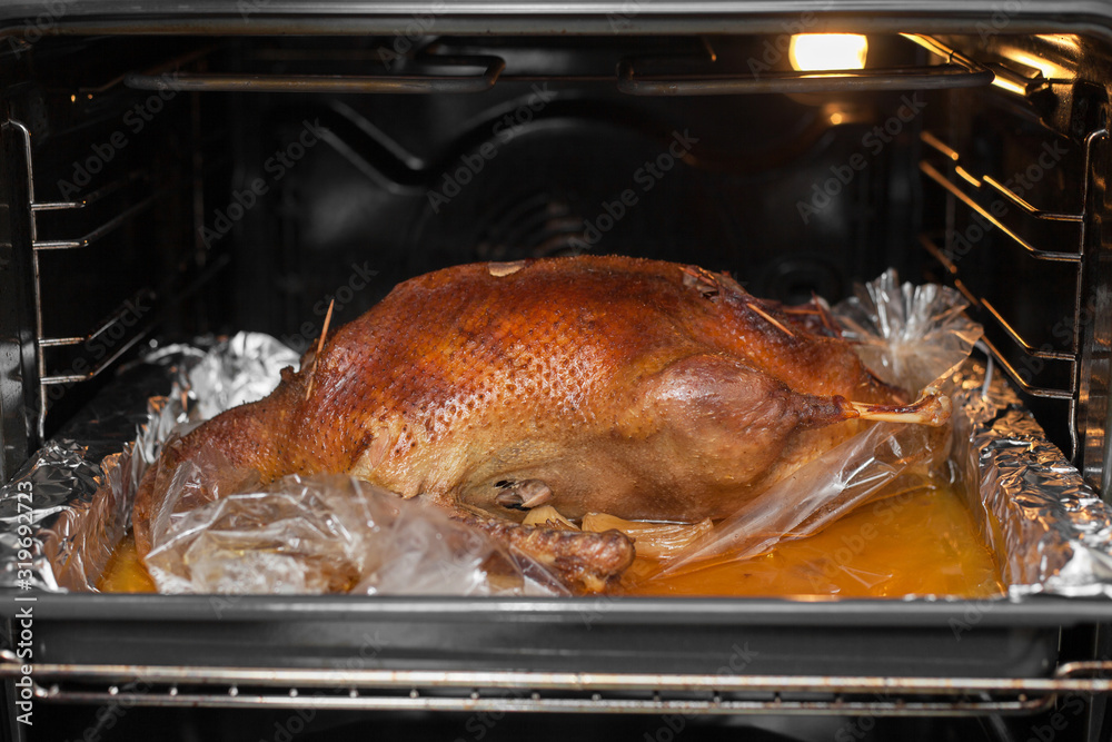 Roasted duck.