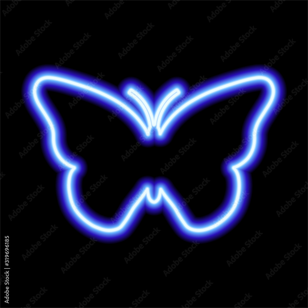 Blue butterfly sales neon light