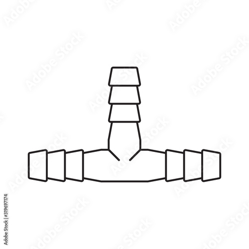 Brass Hose Barb 3 Way Connector Adapter for Air Water Fuel Pipe