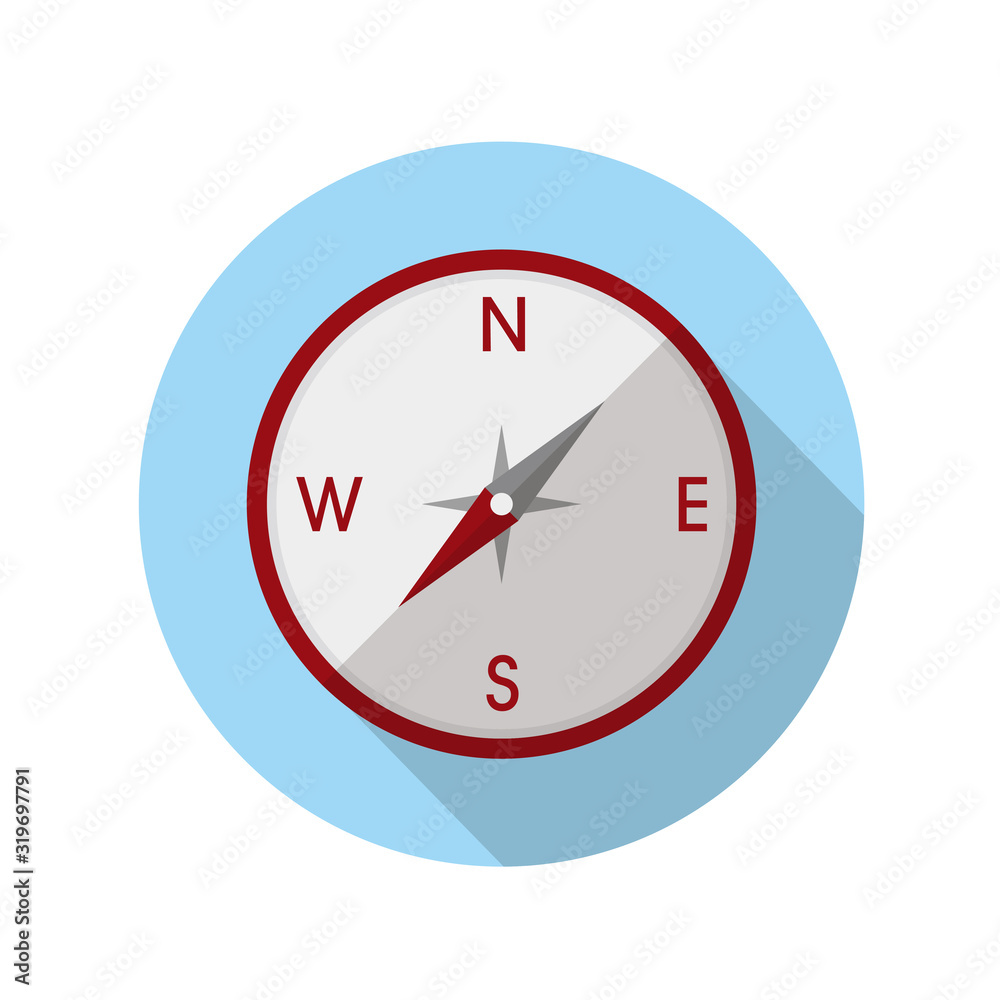 Adventure icon. Compass flat icon design. Adventure icon. Compass flat icon design.