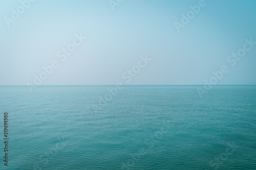 Empty sea with No wind wave