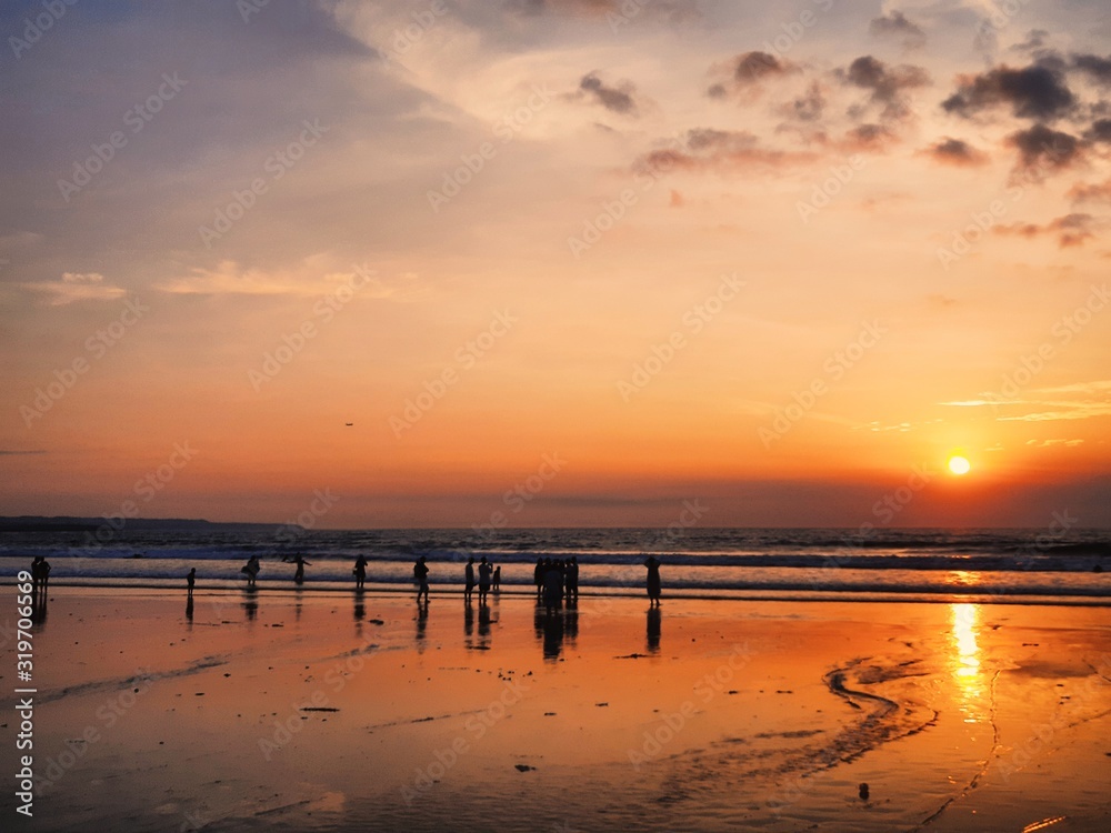 Sunset at Kuta Beach, Bali