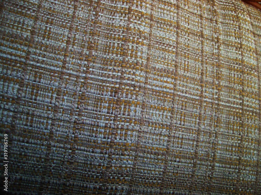 CLose up of a fabric used for a lawn chair