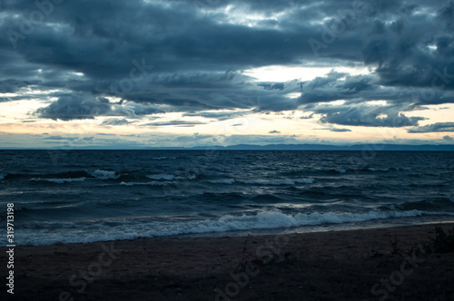 Clouds over lake Baikal