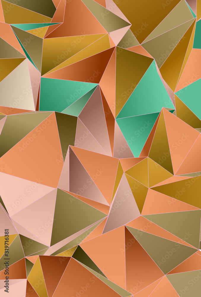 Obraz premium Abstract Low-Poly background. triangulated texture. Design 3d. Polygonal geometrical pattern. Triangular modern style