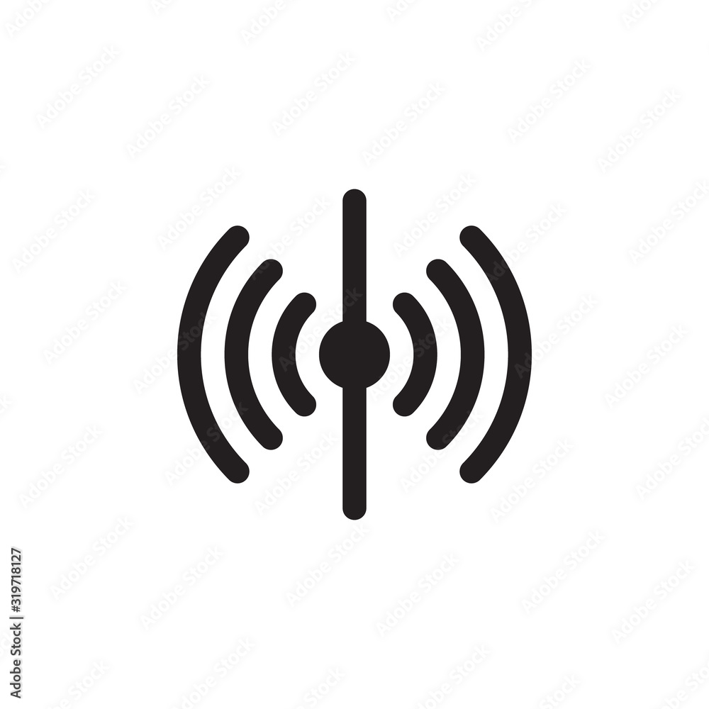 Sensor Vector Icon Isolated On White Background