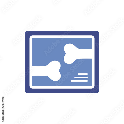 rx with bone broken icon