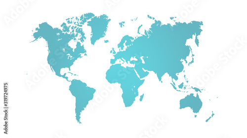 World map outline illustration