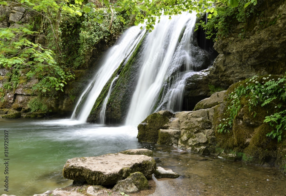 waterfall in forest waterfall in forest