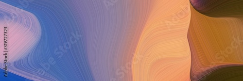 colorful header with rosy brown, light slate gray and sienna colors. dynamic curved lines with fluid flowing waves and curves