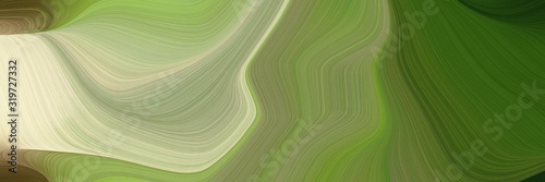 artistic header design with pastel brown, gray gray and dark olive green colors. dynamic curved lines with fluid flowing waves and curves