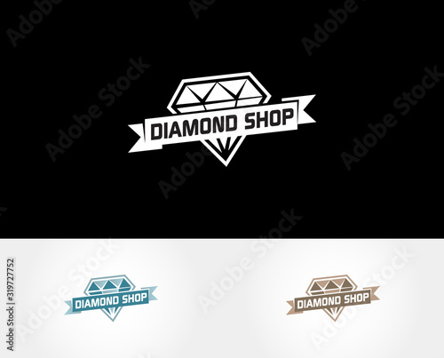 Diamond Shop Logo  This logo could be used related something to jewelry store.