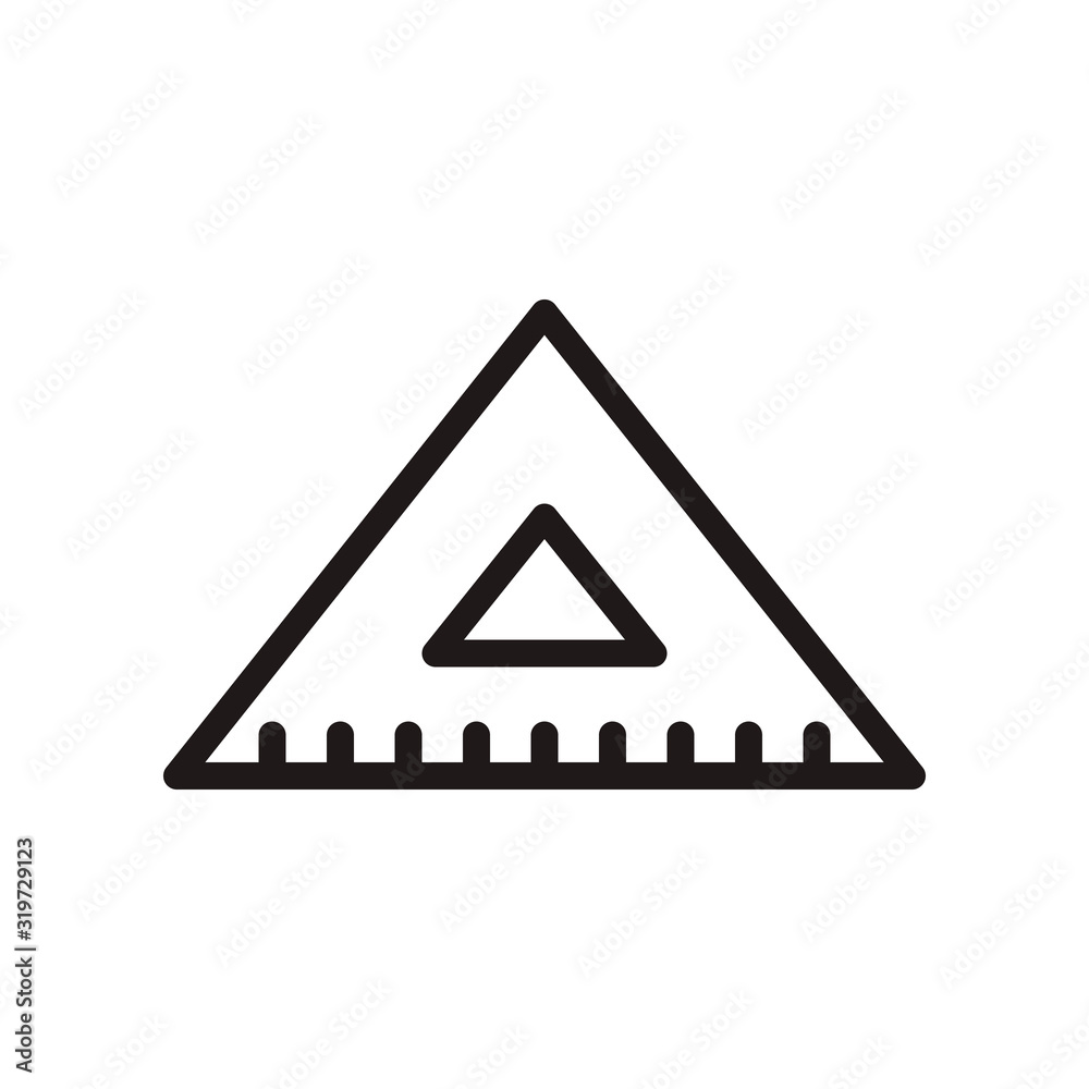 Ruler, triangle ruler icon in trendy outline style design. Vector graphic illustration. Ruler, measurement icon for website design, logo, and ui. Editable vector stroke. Pixel perfect. EPS 10. Ruler, triangle ruler icon in trendy outline style design. Vector graphic illustration. Ruler, measurement icon for website design, logo, and ui. Editable vector stroke. Pixel perfect. EPS 10.