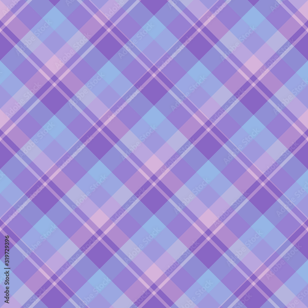 Seamless pattern in stylish discreet violet, light purple and blue colors for plaid, fabric, textile, clothes, tablecloth and other things. Vector image. 2 Seamless pattern in stylish discreet violet, light purple and blue colors for plaid, fabric, textile, clothes, tablecloth and other things. Vector image. 2