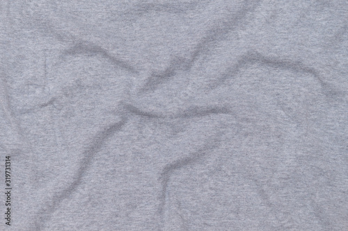 Grey cotton textile fabric background.