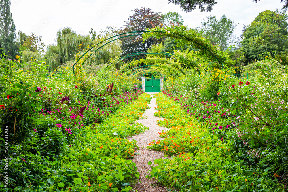 Garden of Claude Monet in Giverny, France Garden of Claude Monet in Giverny, France