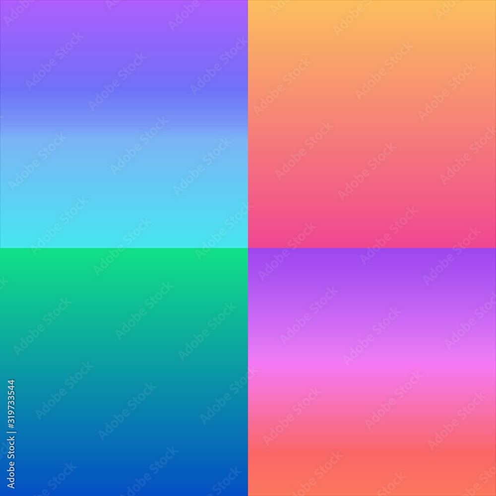 Square vector blurred background. Colorful illustration in abstract style with gradient. Elegant background for a book. Modern stylish vague texture. New design for ad, poster banner of your website