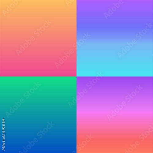 Square vector blurred background. Colorful illustration in abstract style with gradient. Elegant background for a book. Modern stylish vague texture. New design for ad, poster banner of your website © ya_nataliia
