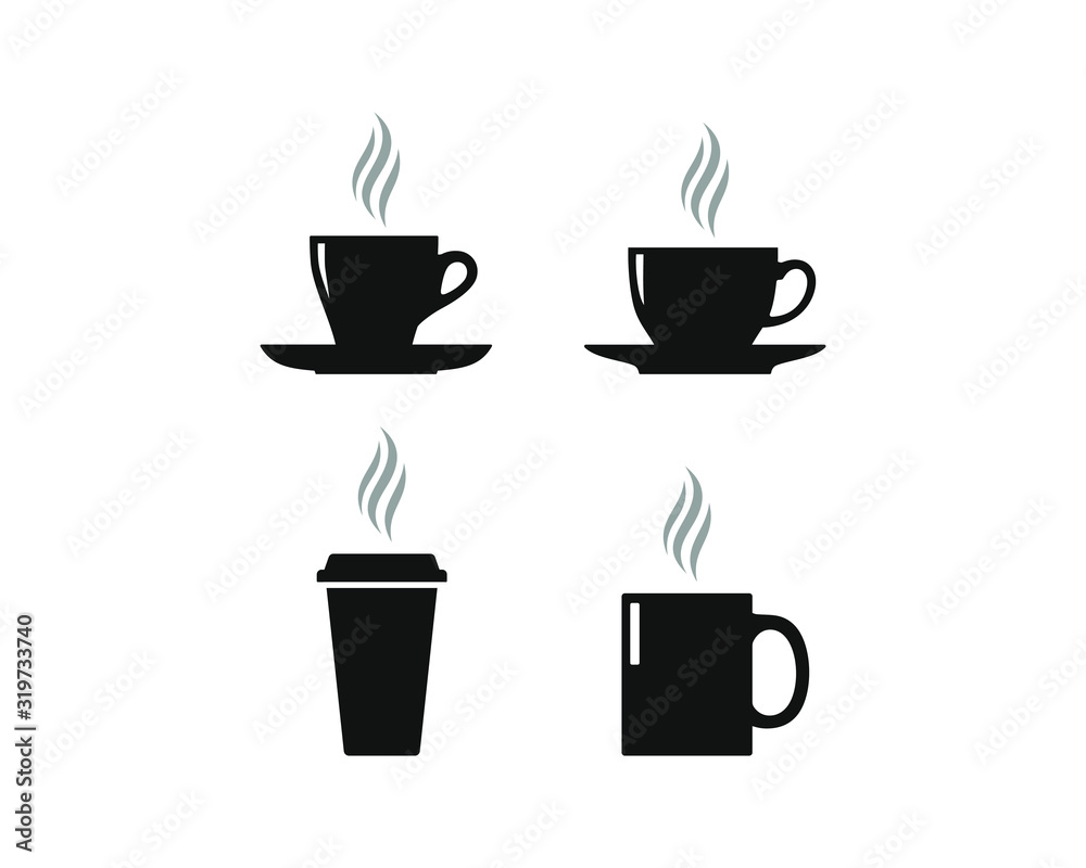 Obraz premium template coffee icon vector design