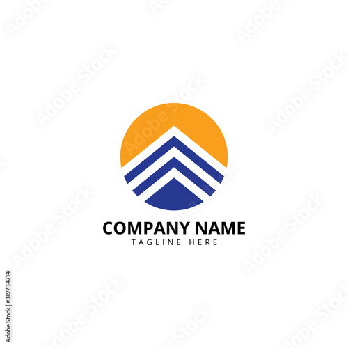 Free Download Sun House logo design. Real estate Modern and elegant style design. - GFXLoad