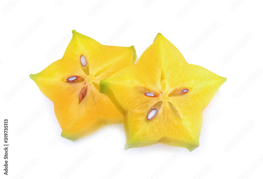 star apple on white background star apple on white background