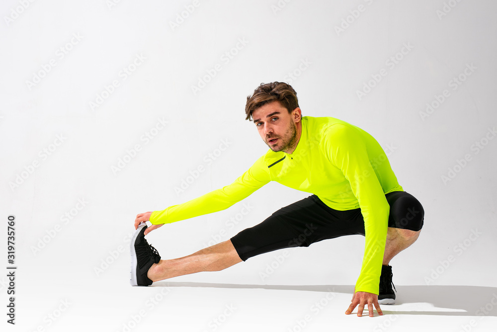 sport man training and running sport man training and running