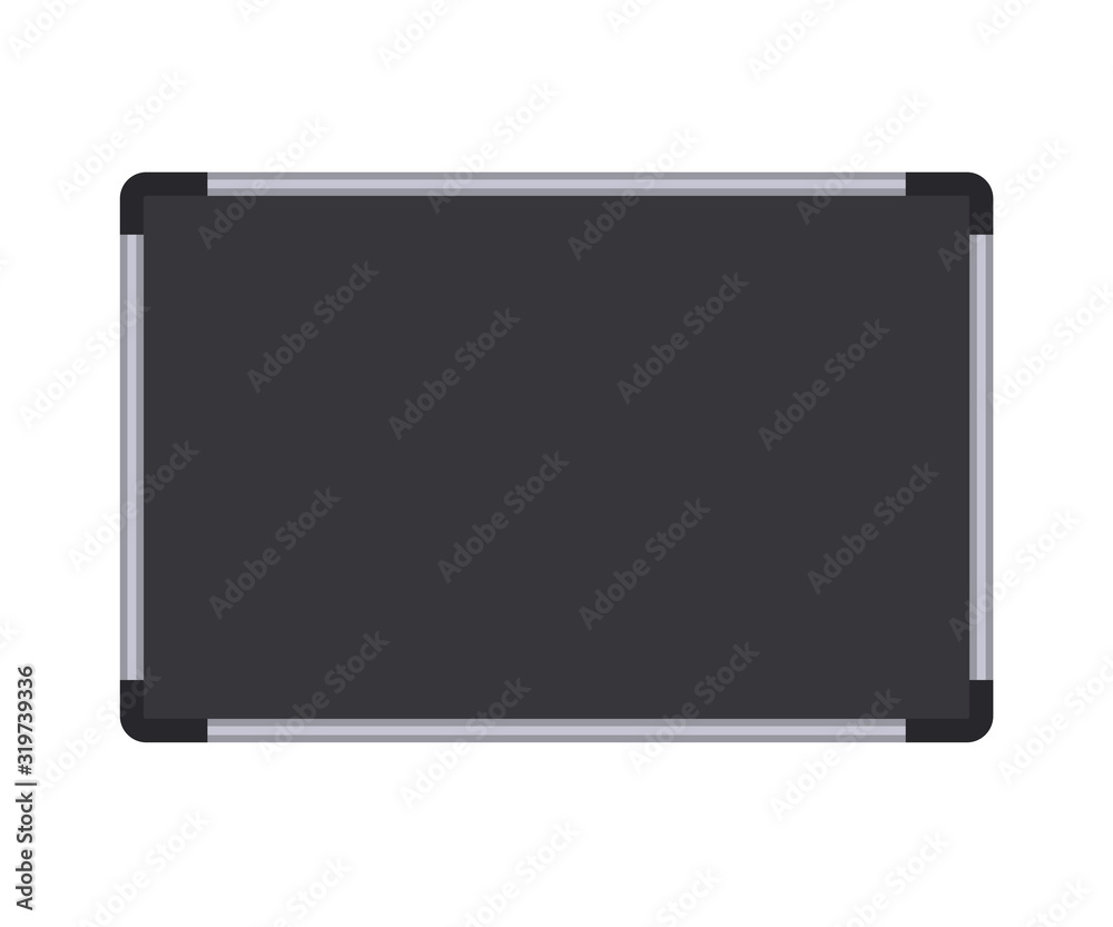Isolated magnetic whiteboard, office marker board Isolated magnetic whiteboard, office marker board
