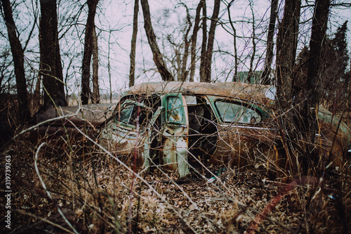 Vintage abandon car