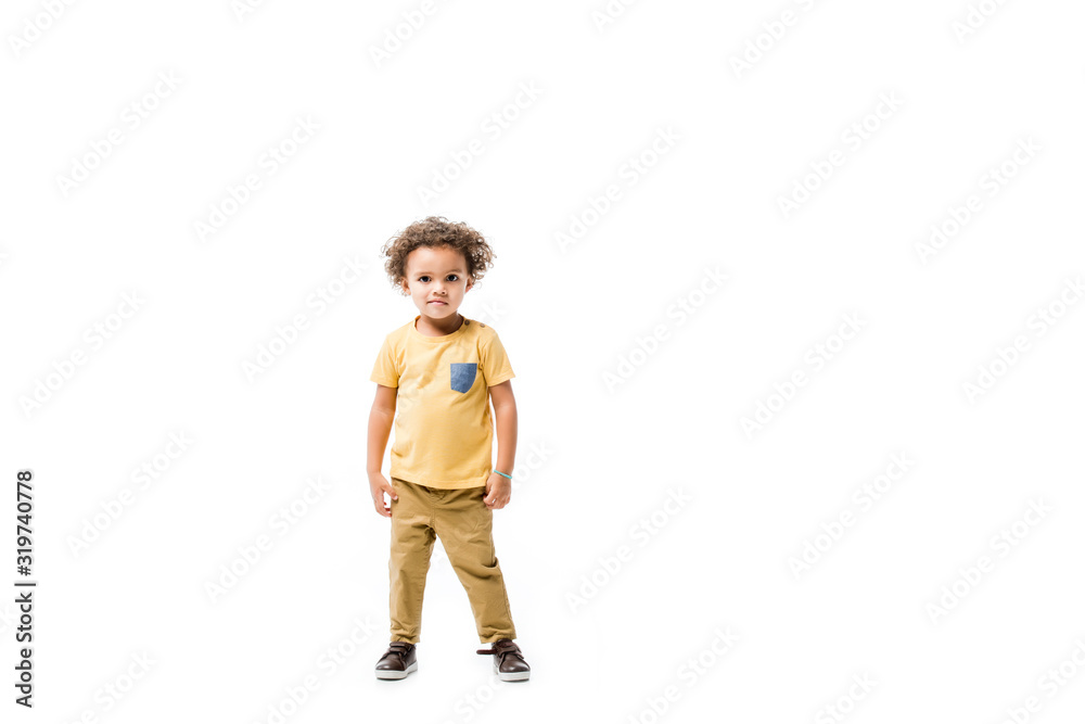 little african american boy isolated on white little african american boy isolated on white