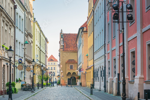 POZNAN, POLAND - September 2, 2019: Street view of Old Town, Poznan, Poland © ilolab