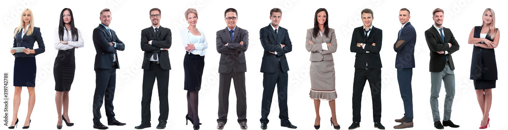 group of successful business people isolated on white group of successful business people isolated on white