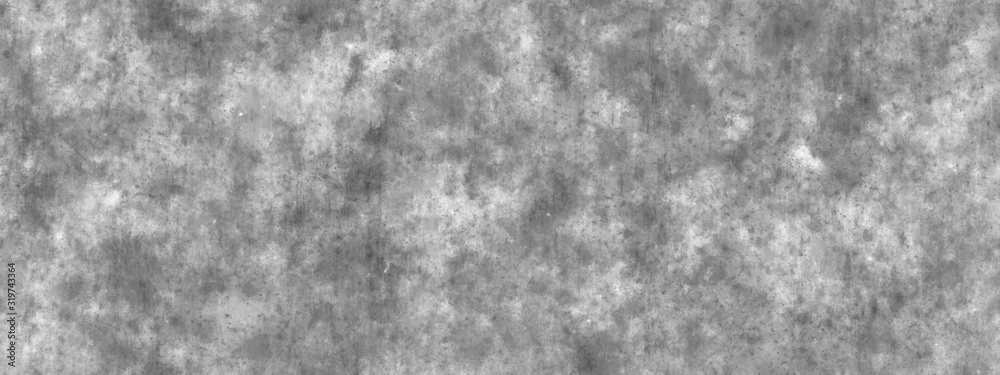 Fototapeta premium Plastered long panoramic concrete wall.