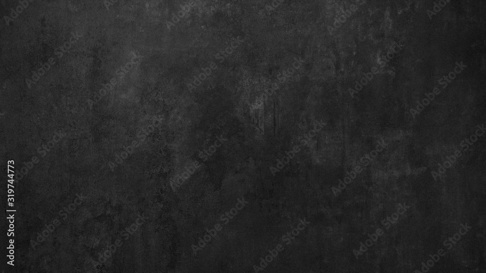 black stone concrete texture background anthracite panorama banner long	