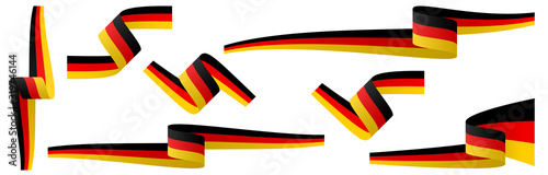 collection of german country flag banners