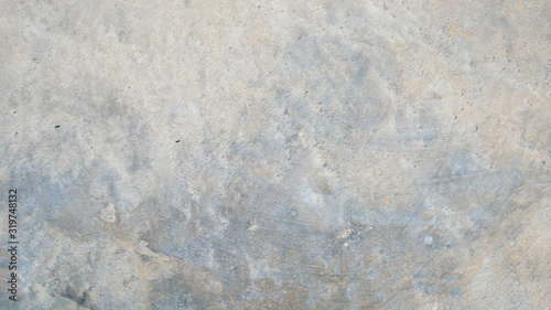 white concrete wall background. gray cement floor