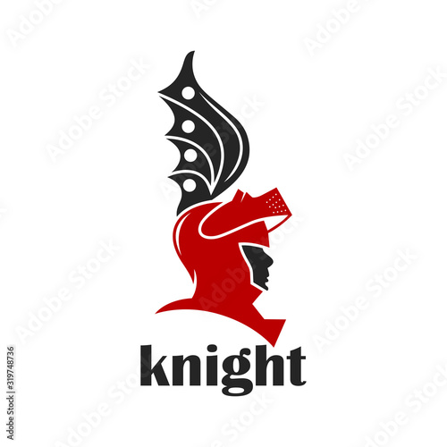knight warrior helmet logo