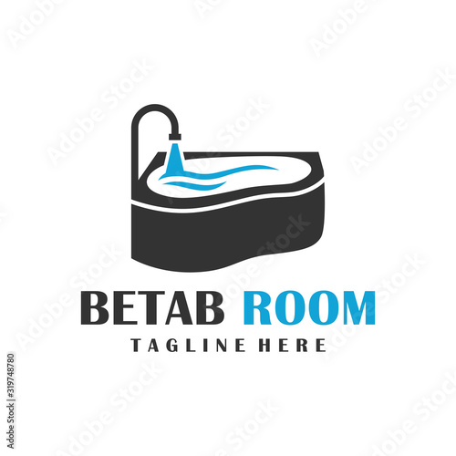 bathtub logo design