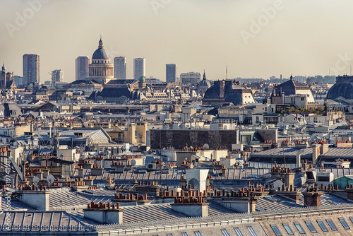 Paris city in daytime view from high up